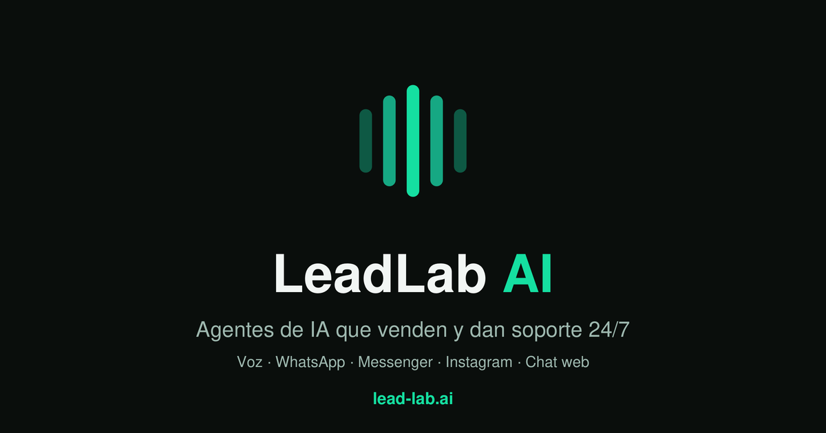Lead Lab AI — Agentes de IA para ventas y soporte B2B